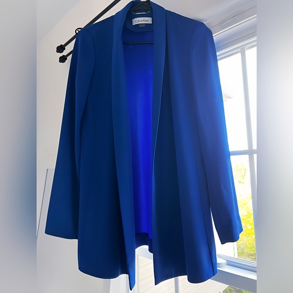 Calvin Klein Jackets & Blazers - ⛔️SOLD⛔️ 🟣✅️Calvin Klein Vibrant Blue Blazer